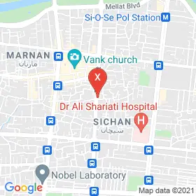 این نقشه، نشانی دکتر بهنام خرمی متخصص جراحی فک و صورت و زیبائی در شهر اصفهان است. در اینجا آماده پذیرایی، ویزیت، معاینه و ارایه خدمات به شما بیماران گرامی هستند.