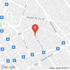 این نقشه، آدرس دکتر آزاده محبی متخصص پوست، مو و زیبایی در شهر کرمان است. در اینجا آماده پذیرایی، ویزیت، معاینه و ارایه خدمات به شما بیماران گرامی هستند.