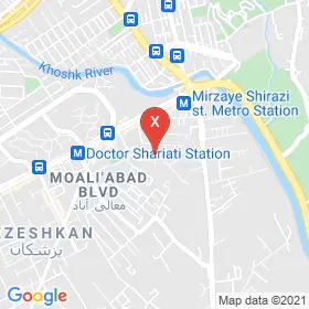 این نقشه، آدرس دکتر زهرا کیان پور متخصص قلب و عروق در شهر شیراز است. در اینجا آماده پذیرایی، ویزیت، معاینه و ارایه خدمات به شما بیماران گرامی هستند.