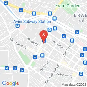این نقشه، آدرس دکتر لاله مستجابی متخصص اعصاب و روان (روانپزشکی) در شهر شیراز است. در اینجا آماده پذیرایی، ویزیت، معاینه و ارایه خدمات به شما بیماران گرامی هستند.