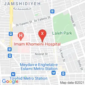 این نقشه، آدرس دکتر حسن جمشیدیان متخصص جراحی کلیه،مجاری ادراری و تناسلی (اورولوژی) در شهر تهران است. در اینجا آماده پذیرایی، ویزیت، معاینه و ارایه خدمات به شما بیماران گرامی هستند.