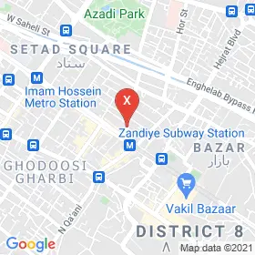 این نقشه، نشانی دکتر جلال حسینی متخصص گوش حلق و بینی در شهر شیراز است. در اینجا آماده پذیرایی، ویزیت، معاینه و ارایه خدمات به شما بیماران گرامی هستند.