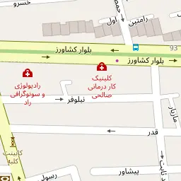 این نقشه، آدرس دکتر زیبا امیدوار طهرانی متخصص زنان، زایمان و نازایی در شهر تهران است. در اینجا آماده پذیرایی، ویزیت، معاینه و ارایه خدمات به شما بیماران گرامی هستند.