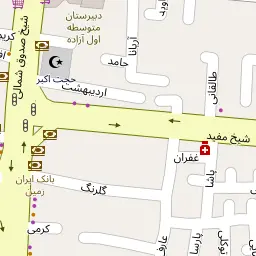 این نقشه، آدرس دکتر مینا کرمانی القریشی متخصص بیماری‌های کودکان و نوزادان در شهر اصفهان است. در اینجا آماده پذیرایی، ویزیت، معاینه و ارایه خدمات به شما بیماران گرامی هستند.